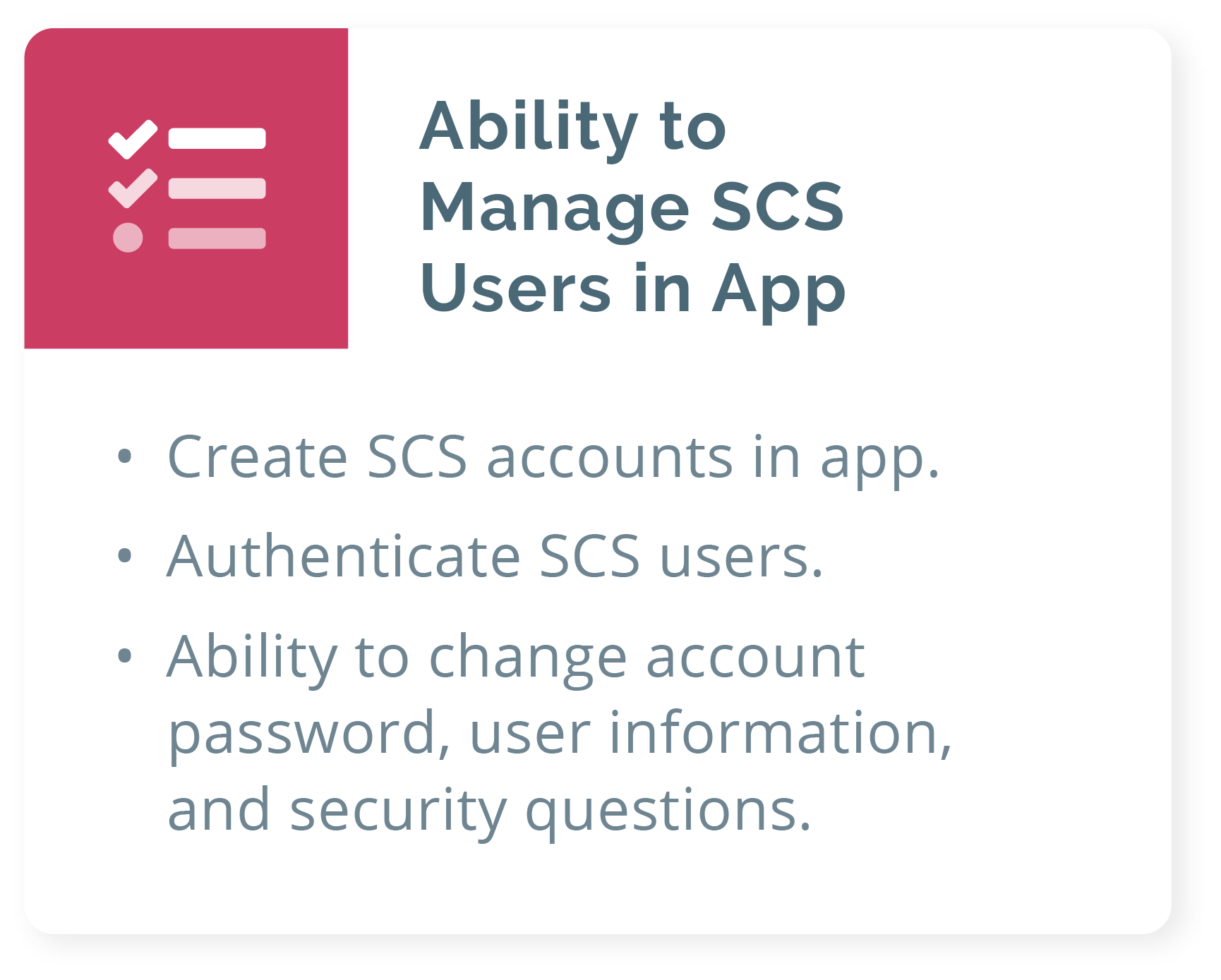 Manage SCS Services